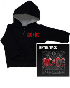 AC/DC Baby-hættetrøje med lynlås | Black Ice 